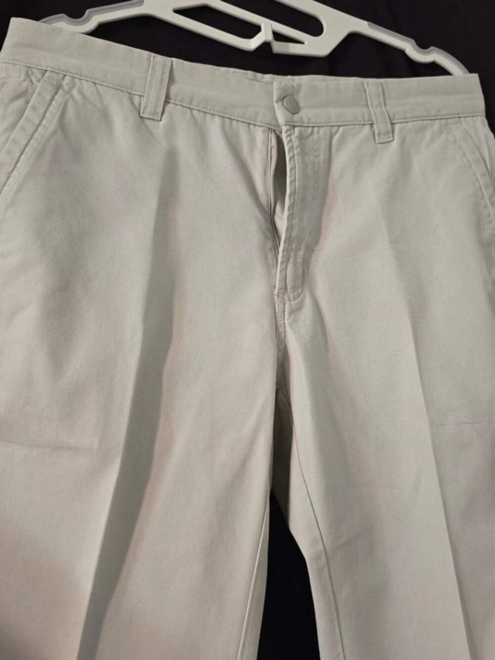 10 Columbia Vintage Womens White-off Relaxed Straight Pockets Casual